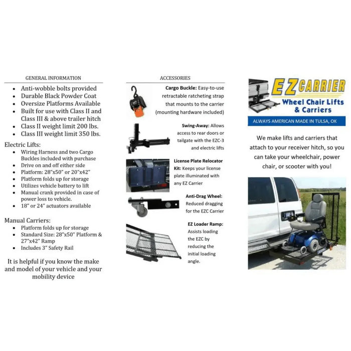 EZ Carrier EZCLA Automatic Lift Carrier