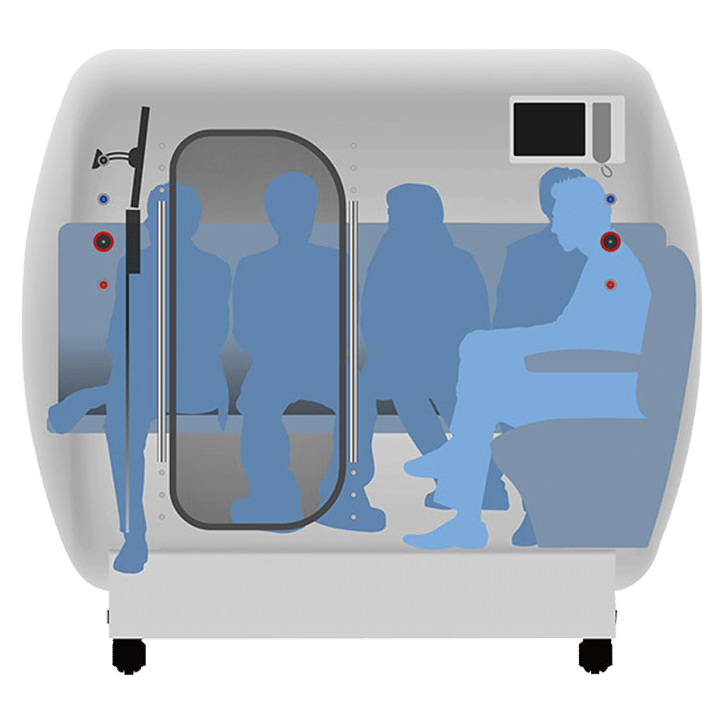 Oxygen Health Systems Hyperbaric Oxygen Chamber Hard Shell Multiplace M5000 1.6 ATA