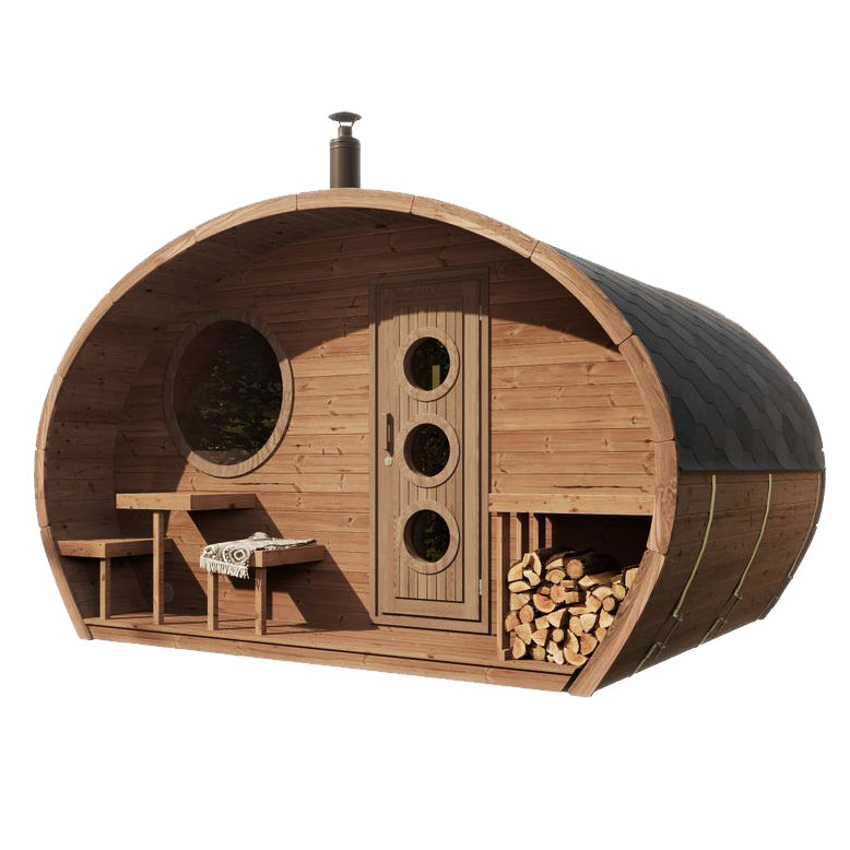 SaunaLife G11 8 Person Garden Series Outdoor Sauna
