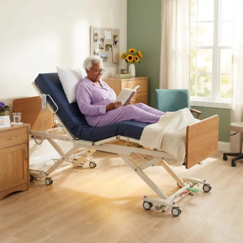 Emerald Supply Infinity Hi-Low Full Electric Hospital Homecare Bed 650lbs Capacity