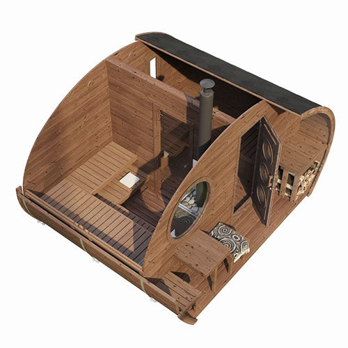 SaunaLife G11 8 Person Garden Series Outdoor Sauna