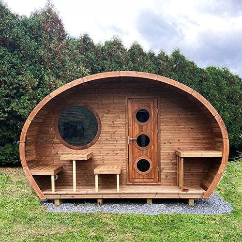SaunaLife G11 8 Person Garden Series Outdoor Sauna