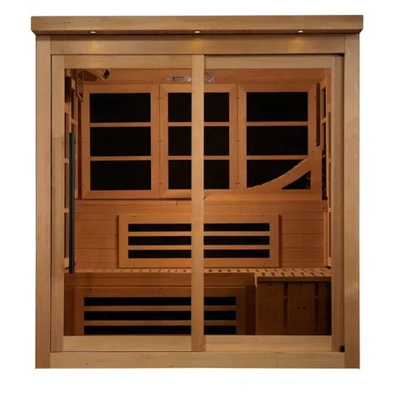 Golden Designs Limited Edition 6-Person Near Zero EMF Far Infrared Sauna (GDI-6996-02)