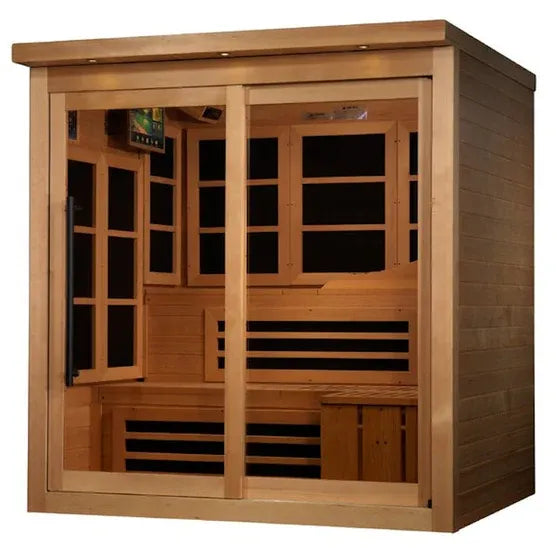 Golden Designs Limited Edition 6-Person Near Zero EMF Far Infrared Sauna (GDI-6996-02)