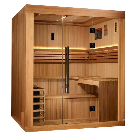 Golden Designs Osla 6-Person Traditional Sauna - Canadian Red Cedar