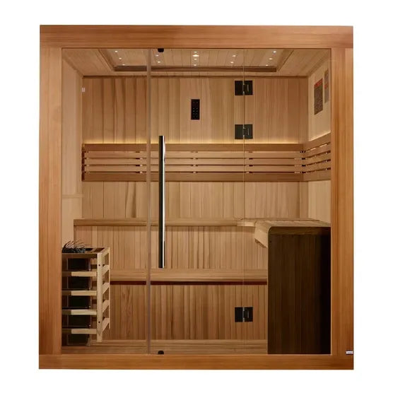 Golden Designs Osla 6-Person Traditional Sauna - Canadian Red Cedar