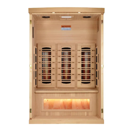 Golden Designs 2-3 Person Full Spectrum with Himalayan Salt Bar (Canadian Hemlock)