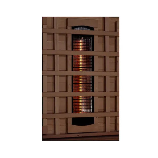 Golden Designs 6-Person Full Spectrum PureTech™ Near Zero EMF FAR Infrared Sauna with Himalayan Salt Bar (Canadian Hemlock)