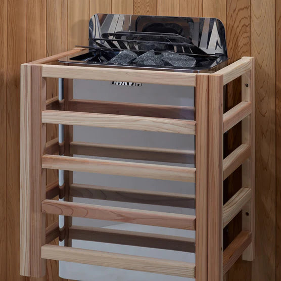 Golden Designs Bergen 6 Person Outdoor-Indoor Traditional Sauna - Canadian Red Cedar Interior