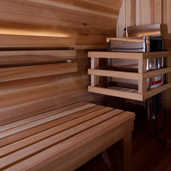 Golden Designs "St. Moritz" 2 Person Barrel Traditional Steam Sauna - Pacific Cedar