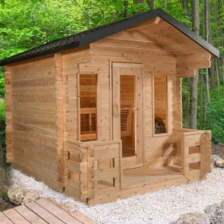 Dundalk Canadian Timber CT Georgian Cabin Sauna with Porch CTC88PW