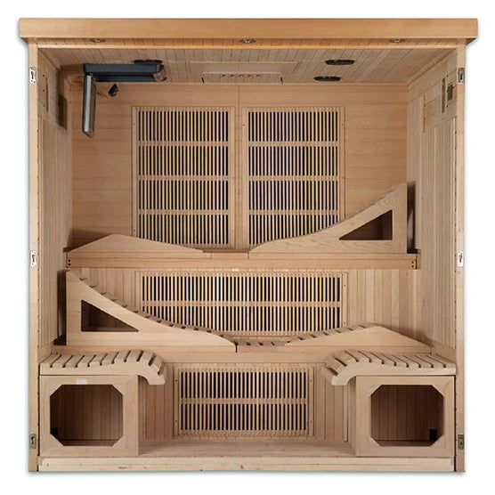 Golden Designs Monaco 6-Person Near Zero EMF Far Infrared Sauna (Canadian Hemlock)