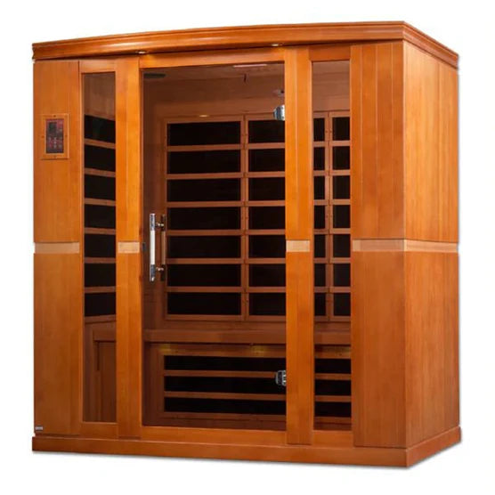 Dynamic Bergamo 4-Person Low EMF FAR Infrared Sauna (Canadian Hemlock)