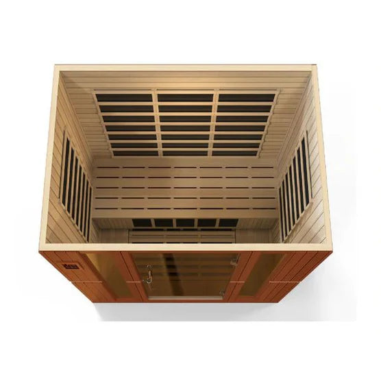 Dynamic Bergamo 4-Person Low EMF FAR Infrared Sauna (Canadian Hemlock)
