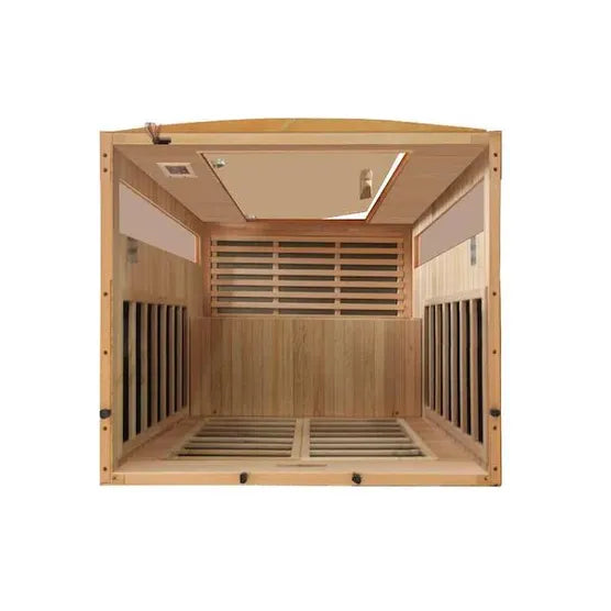 Dynamic Versailles 2-Person Low EMF FAR Infrared Sauna (Canadian Hemlock)