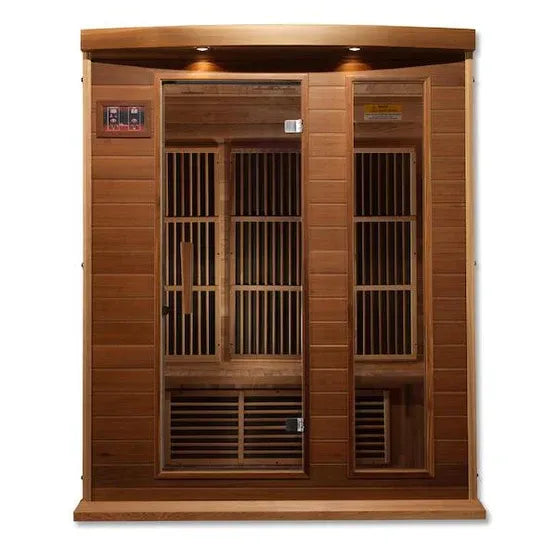 Maxxus 3-Person Low EMF FAR Infrared Sauna (Canadian Red Cedar)