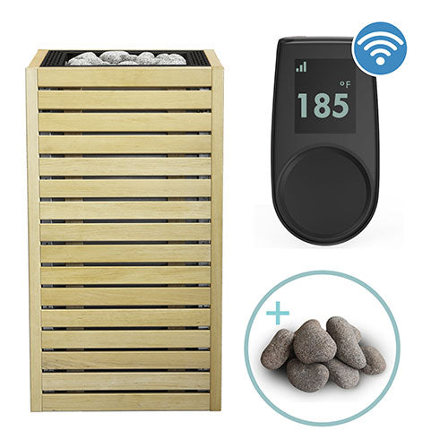HUUM CORE Alder Pkg CORE Series Sauna Heater Package, Alder Wood Exterior, Up to 10.5kW