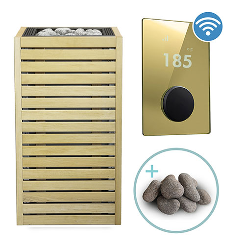 HUUM CORE Alder Pkg CORE Series Sauna Heater Package, Alder Wood Exterior, Up to 10.5kW