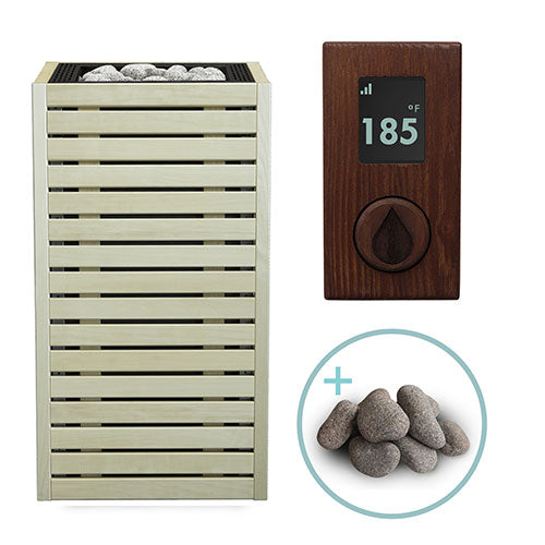 HUUM CORE Aspen Pkg CORE Series Sauna Heater Package, Aspen Wood Exterior, Up to 10.5kW