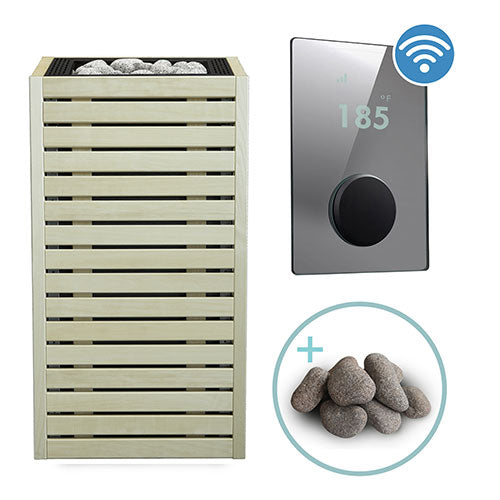 HUUM CORE Aspen Pkg CORE Series Sauna Heater Package, Aspen Wood Exterior, Up to 10.5kW
