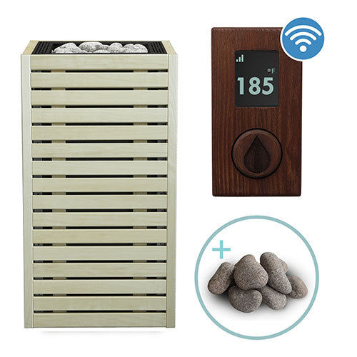 HUUM CORE Aspen Pkg CORE Series Sauna Heater Package, Aspen Wood Exterior, Up to 10.5kW