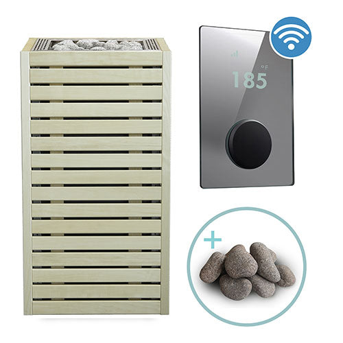 HUUM CORE Aspen Pkg CORE Series Sauna Heater Package, Aspen Wood Exterior, Up to 10.5kW