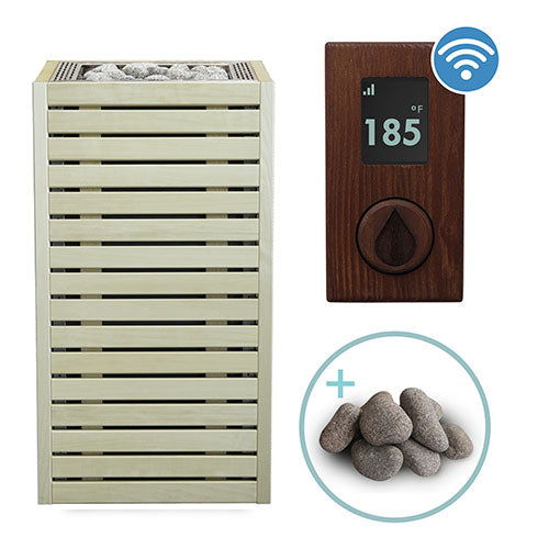 HUUM CORE Aspen Pkg CORE Series Sauna Heater Package, Aspen Wood Exterior, Up to 10.5kW