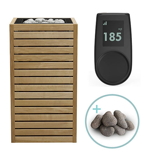 HUUM CORE Thermo-Aspen Pkg CORE Series Sauna Heater Package, Thermo-Aspen Wood Exterior, Up to 10.5kW