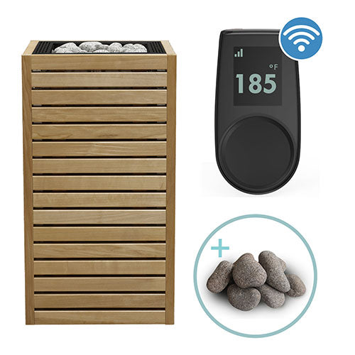 HUUM CORE Thermo-Aspen Pkg CORE Series Sauna Heater Package, Thermo-Aspen Wood Exterior, Up to 10.5kW