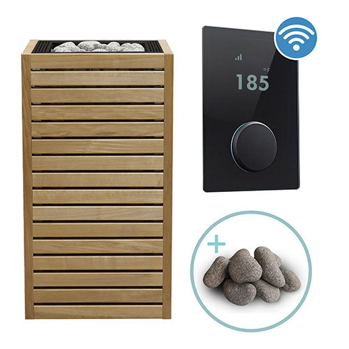 HUUM CORE Thermo-Aspen Pkg CORE Series Sauna Heater Package, Thermo-Aspen Wood Exterior, Up to 10.5kW