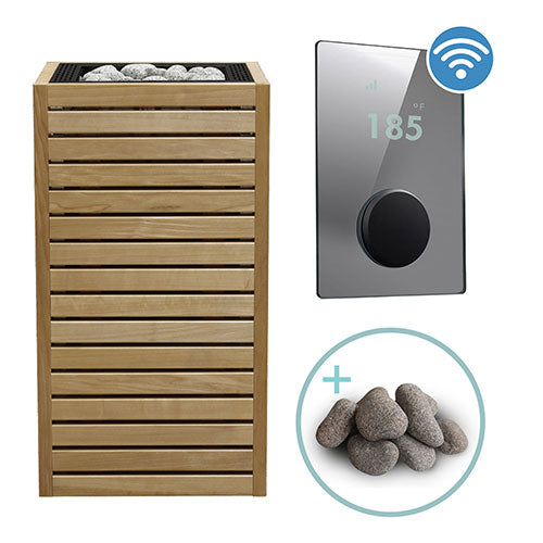 HUUM CORE Thermo-Aspen Pkg CORE Series Sauna Heater Package, Thermo-Aspen Wood Exterior, Up to 10.5kW