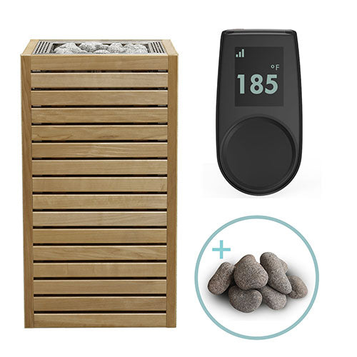 HUUM CORE Thermo-Aspen Pkg CORE Series Sauna Heater Package, Thermo-Aspen Wood Exterior, Up to 10.5kW