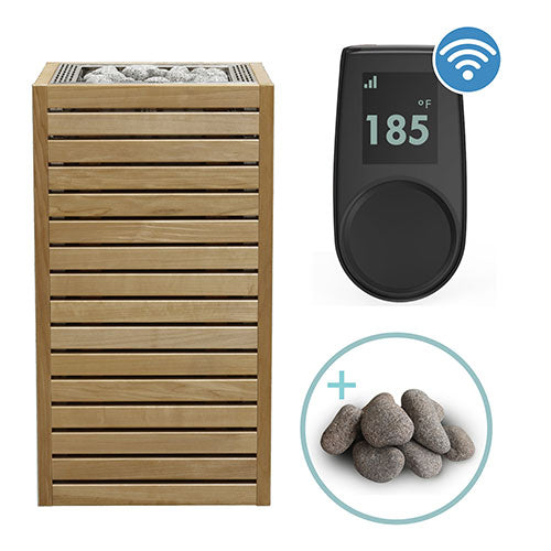 HUUM CORE Thermo-Aspen Pkg CORE Series Sauna Heater Package, Thermo-Aspen Wood Exterior, Up to 10.5kW