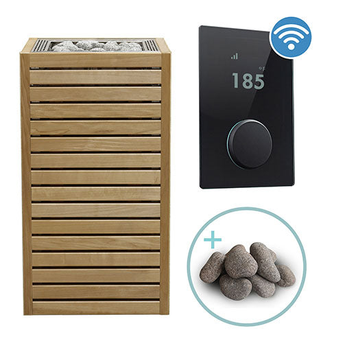 HUUM CORE Thermo-Aspen Pkg CORE Series Sauna Heater Package, Thermo-Aspen Wood Exterior, Up to 10.5kW