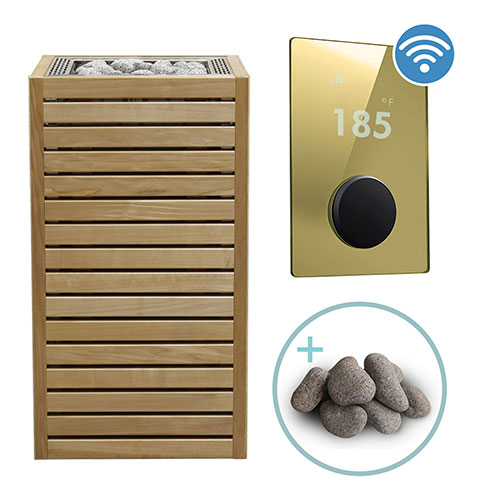 HUUM CORE Thermo-Aspen Pkg CORE Series Sauna Heater Package, Thermo-Aspen Wood Exterior, Up to 10.5kW