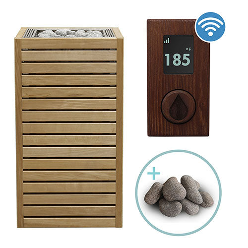 HUUM CORE Thermo-Aspen Pkg CORE Series Sauna Heater Package, Thermo-Aspen Wood Exterior, Up to 10.5kW