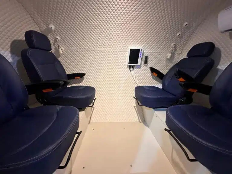 64D x 99L 2.0 ATA Hyperbaric Multiplace Plus Walk-in Hard Shell Oxygen Chamber