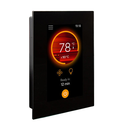Harvia Spirit SP90E Pkg Spirit Series 9kW Sauna Heater Package, Black