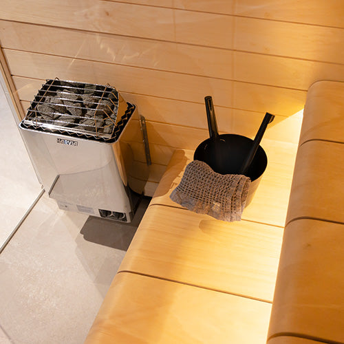 Harvia KIP80B KIP Series 8kW Sauna Heater, Built-In Controls