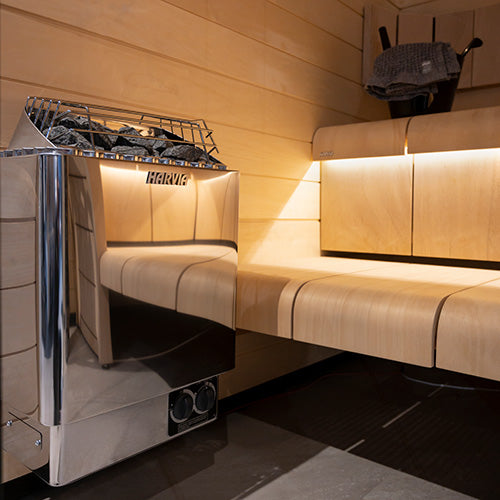 Harvia KIP80B KIP Series 8kW Sauna Heater, Built-In Controls