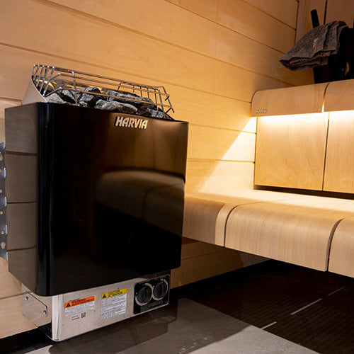 Harvia KIP80B KIP Series 8kW Sauna Heater, Built-In Controls