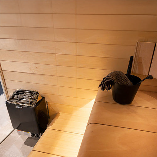 Harvia KIP80B KIP Series 8kW Sauna Heater, Built-In Controls