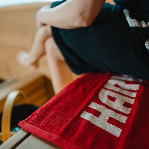 Harvia Red Sauna Hand Towel