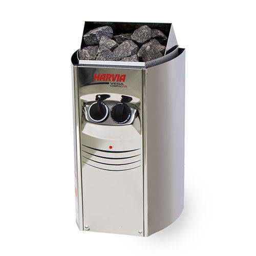 Harvia Vega BC19 Pkg Vega Series 1.9kW Sauna Heater Package, Built-In Controls