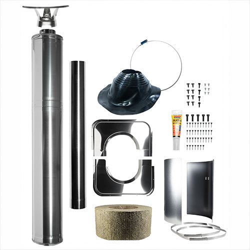 Harvia Sauna Wood Stove Chimney Kit, 1500mm