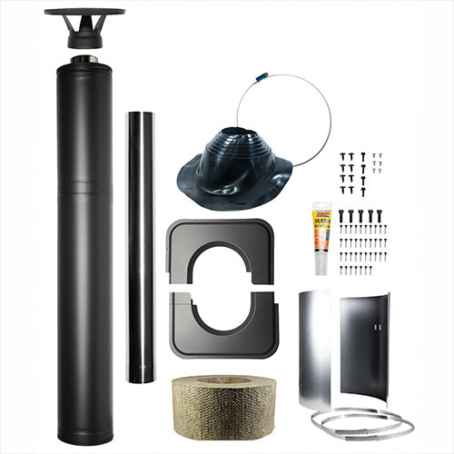Harvia Sauna Wood Stove Chimney Kit, 1500mm