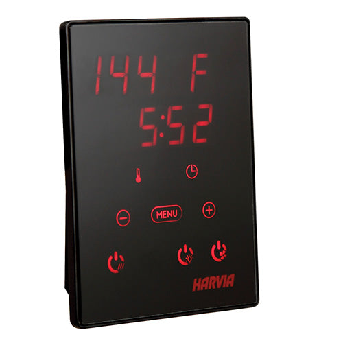 Harvia Spirit SP60E Pkg Spirit Series 6kW Sauna Heater Package, Black