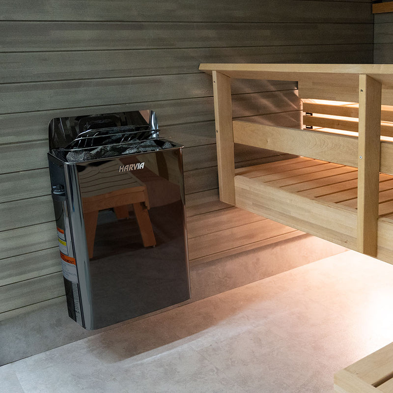 Harvia The Wall SW60 The Wall Series 6kW Sauna Heater, Black