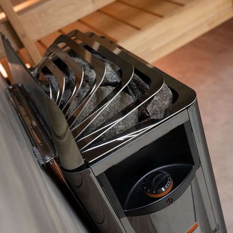 Harvia The Wall SW60 The Wall Series 6kW Sauna Heater, Black