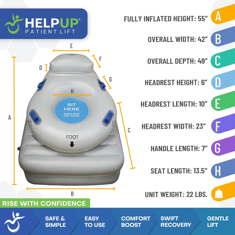 HelpUp Patient Lift with AirLift Technology